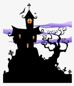 Transparent Haunted House Clipart - Transparent Background Haunted House Clipart, HD Png Download, Transparent PNG