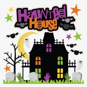 Hd Haunted House Svg - Halloween Haunted House Clipart Free, HD Png Download, Transparent PNG