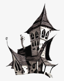 Halloween House Png - Halloween Png White, Transparent Png, Transparent PNG