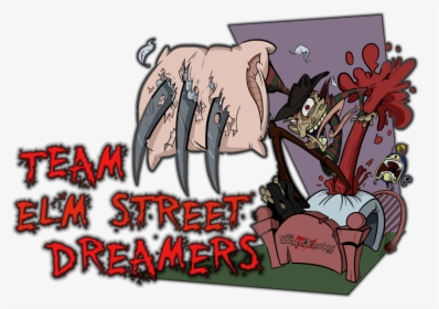 Team Elm Street Dreamers La California Halloween Haunted - Elm Street Halloween Art, HD Png Download, Transparent PNG