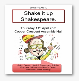 Cool Shakespeare Cartoon, HD Png Download, Transparent PNG