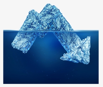 Iceberg Drawing Glacier - Hidden Risk, HD Png Download, Transparent PNG