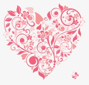 Hearts Clipart Watercolor - Floral Heart Vector Png, Transparent Png, Transparent PNG