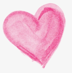 Brush Pink Heart Png, Transparent Png, Transparent PNG