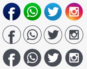 Icons Social Media Psd File, HD Png Download, Transparent PNG
