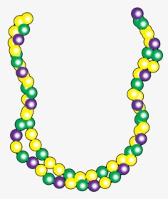 Clip Art Beads Png Free Library - Mardi Gras Bead Clipart, Transparent Png, Transparent PNG