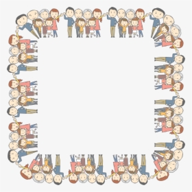 Multigenerational Family Square Frame Clip Arts - Family Reunion Border, HD Png Download, Transparent PNG