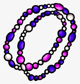 Transparent Mardi Gras Clipart - Beaded Necklace Clip Art, HD Png Download, Transparent PNG