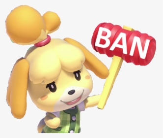 Transparent Ban Hammer Png - Isabelle Animal Crossing Transparent, Png Download, Transparent PNG