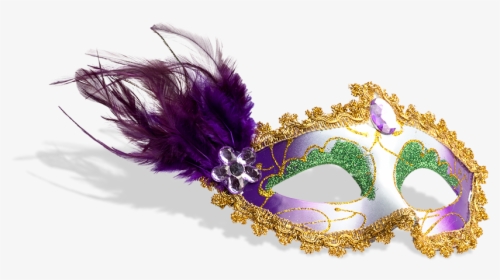 Mask Mail Size - Transparent Background Mardi Gras Feathers Png, Png Download, Transparent PNG