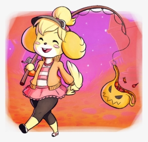 Transparent Person Playing Video Games Clipart - Halloween Isabelle Animal Crossing, HD Png Download, Transparent PNG