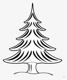 Pinecone Clipart Longleaf Pine, Pinecone Longleaf Pine - Christmas Tree Clipart Black And White Free, HD Png Download, Transparent PNG
