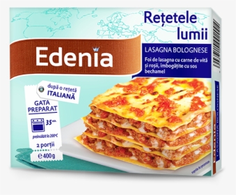 Lasagne Bolognese Sauce Recipe Vegetarian Cuisine Food - Lasagna Edenia, HD Png Download, Transparent PNG