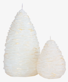 White Gold Highlights Pine Cone Candle, HD Png Download, Transparent PNG