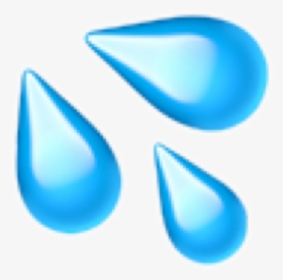 Water Emoji Png - Sweat Droplets Emoji, Transparent Png, Transparent PNG