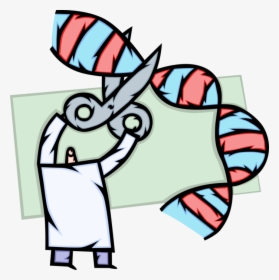 Vector Illustration Of Scientist Uses Genetic Engineering - Dna Vector Graphic Png, Transparent Png, Transparent PNG