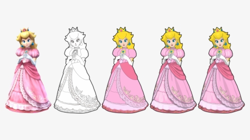 Princess Peach Drawing At - Princess Peach Super Smash Bros Drawing, HD Png Download, Transparent PNG