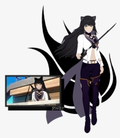 After Leaving The Organization, Blake Enrolled At Beacon - Cartoon, HD Png Download, Transparent PNG