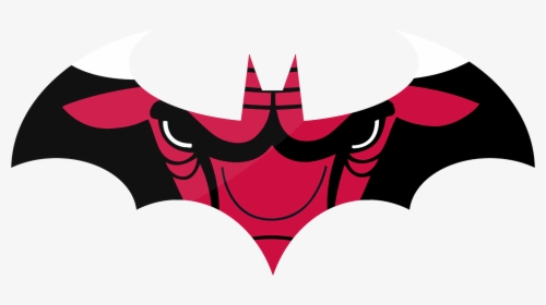 Chicago Bulls Batman Logo Clipart , Png Download - Chicago Bulls And Batman Logo, Transparent Png, Transparent PNG