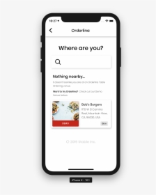 How Orderlina Attracts Nearby Diners Using The App - Flutter Open Source, HD Png Download, Transparent PNG