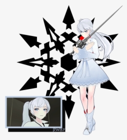 Weiss Schnee Rwby Profile Art - Rwby Weiss Schnee Symbol, HD Png Download, Transparent PNG