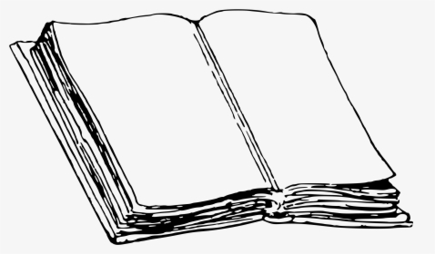 Book Vector Transparent - Old Book Black And White Png, Png Download, Transparent PNG