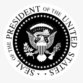 Head United House Of States State Seal Clipart - Seal Of The President Of The United States Black And, HD Png Download, Transparent PNG
