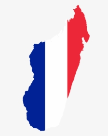 Flag Map Of French Madagascar - French And Madagascar Flag, HD Png Download, Transparent PNG