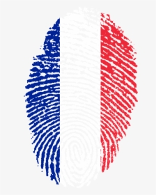 France France Flag Fingerprint Country Pride Iden France - France Flag Fingerprint, HD Png Download, Transparent PNG