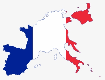 Flag Map Of The First French Empire - Napoleonic France At Its Height, HD Png Download, Transparent PNG
