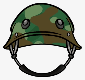 Club Penguin Helmet Clipart , Png Download - Cartoon Army Helmet Png, Transparent Png, Transparent PNG