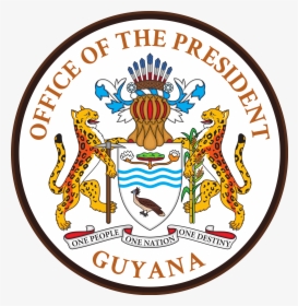 Arms Of The President In Guyana Clipart , Png Download - Guyana Coat Of Arms Symbols, Transparent Png, Transparent PNG