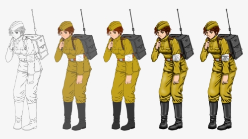 Soldier Military Clipart Ww Russian Empire Anime Transparent - Russian Soldier Anime, HD Png Download, Transparent PNG