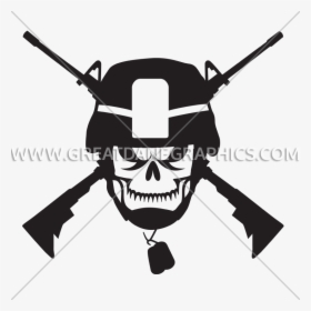 Transparent Army Helmet Clipart - Army Helmet And Skull Logo, HD Png Download, Transparent PNG