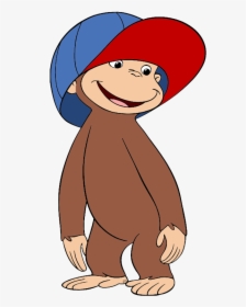 Clip Art Cartoon Wearing - Curious George In Hat, HD Png Download, Transparent PNG
