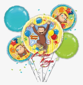 Transparent Curious George Balloons Png - Jorge El Curioso Con Bombas, Png Download, Transparent PNG