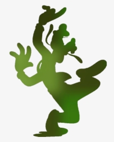 Goofy Png Transparent Images - Black And White Goofy Silhouette, Png Download, Transparent PNG