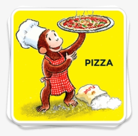 Transparent Cartoon Pizza Png - Curious George Books, Png Download, Transparent PNG