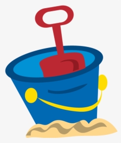 Sand Bucket Clipart - Bucket And Spade Clipart, HD Png Download, Transparent PNG