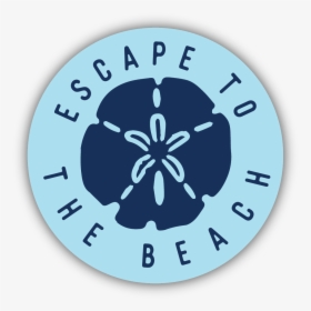 Escape To The Beach Sand Dollar Sticker - Circle, HD Png Download, Transparent PNG