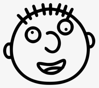 Goofy - Silly Face Clipart Black And White, HD Png Download, Transparent PNG