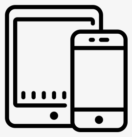 Smartphone Tablet Icon - Mobile And Tablet Icon, HD Png Download, Transparent PNG