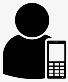 User With Smartphone - User With Smartphone Icon, HD Png Download, Transparent PNG