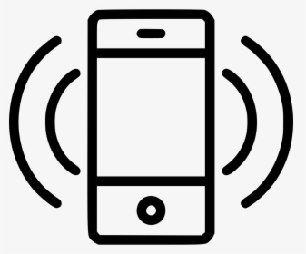 Iphone Svg Line Drawing - Smartphone Sound Png Icon, Transparent Png, Transparent PNG