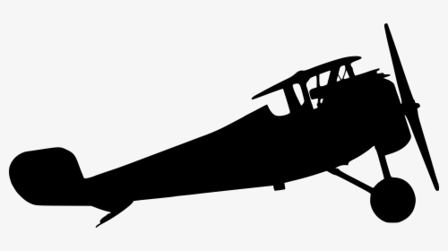 Rotorcraft Clip Art Portable Network Graphics Airplane - Old Airplane Silhouette, HD Png Download, Transparent PNG