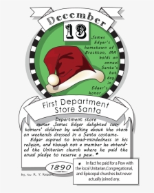 December Thirteenth, First Department Store Santa - New Years Cookie Cake, HD Png Download, Transparent PNG