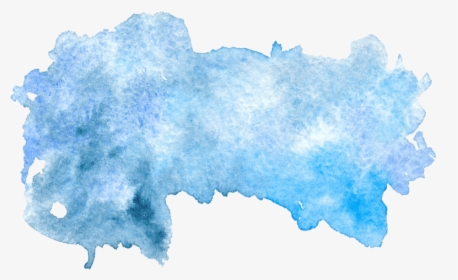 Blue Watercolor Png - Blue Watercolor Stain Png, Transparent Png, Transparent PNG