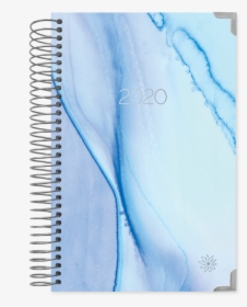 2020 Hard Cover Daily Planner & Calendar, Blue Watercolor - Daily Planner 2019 2020, HD Png Download, Transparent PNG
