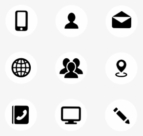 Icon, Mobile, Message, Profile, Browser, Pencil​ - Icons Bewerbung, HD Png Download, Transparent PNG