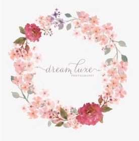 Wedding Invitation Watercolor Painting Wreath Clip - Pink Watercolor Flower Wreath Png, Transparent Png, Transparent PNG